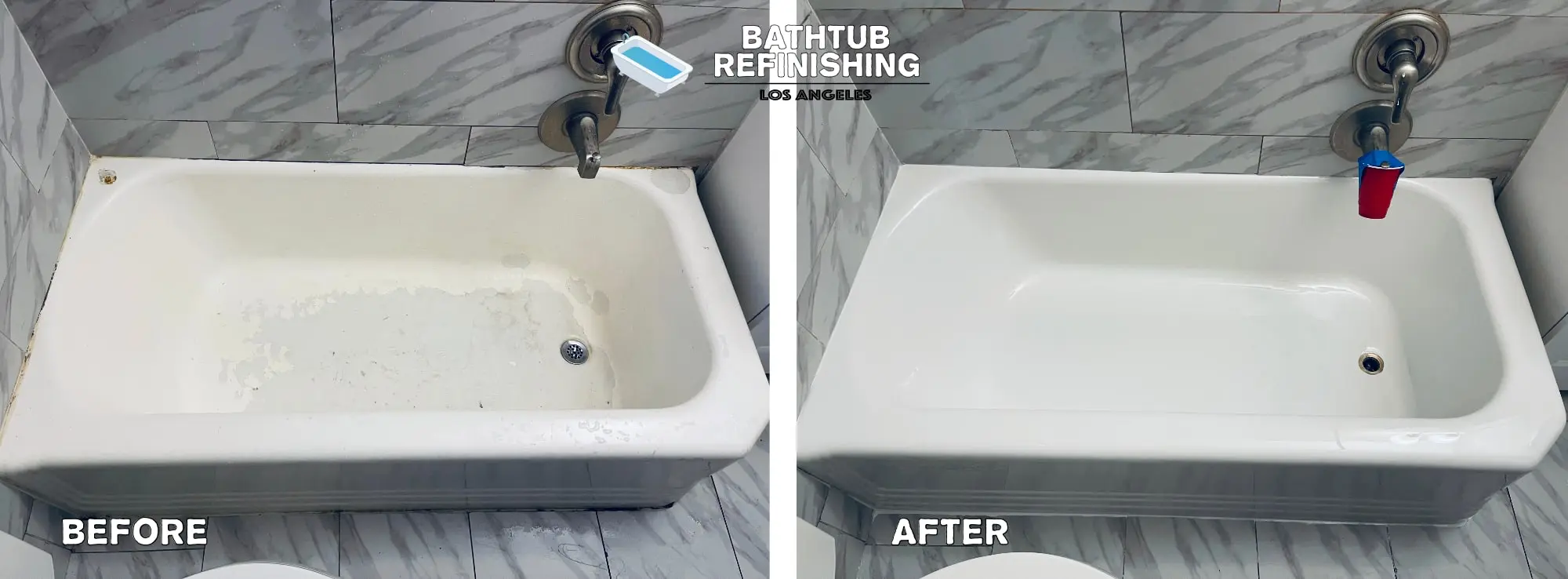 Tub Refinishing Before and After