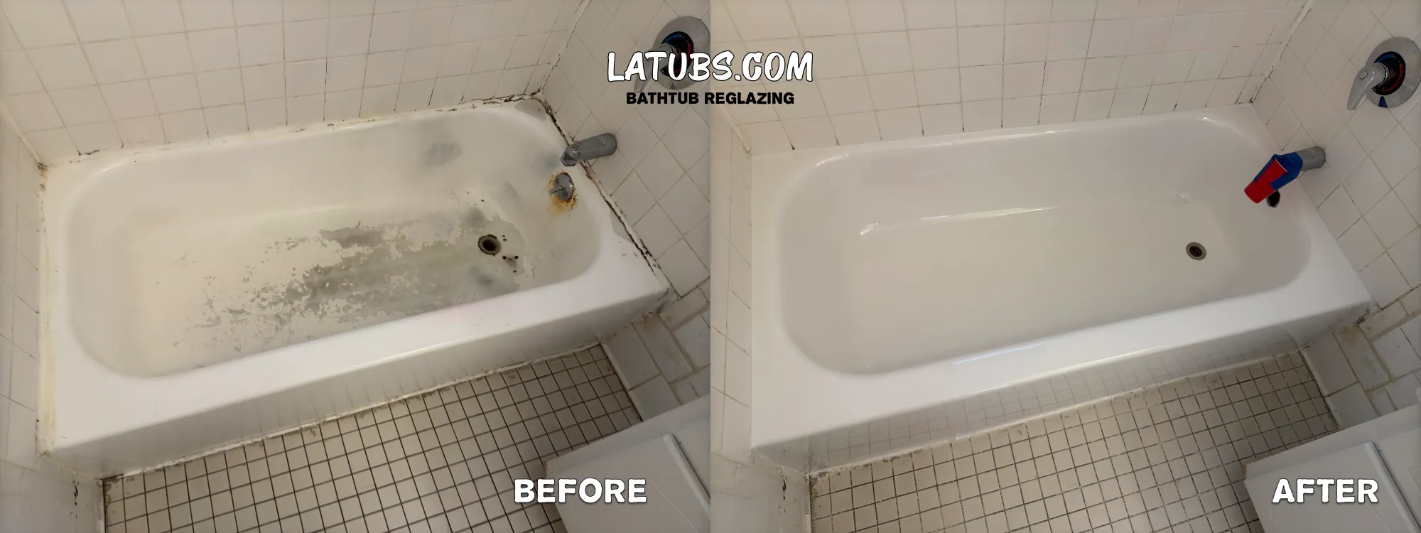 Tub Refinishing Before and After